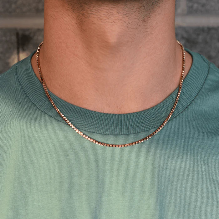 16Ct Round Cut VS1 Diamond Tennis Necklace For Him